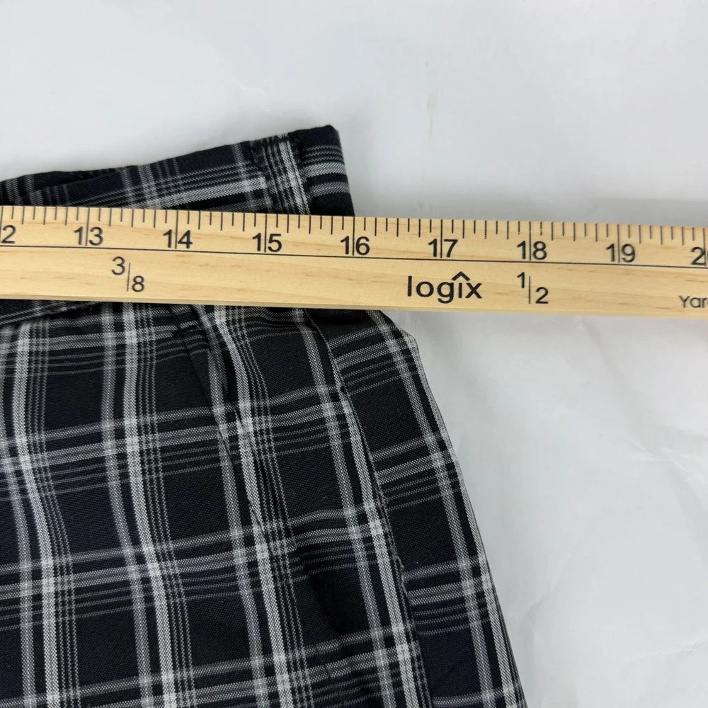 PGA TOUR Plaid Golf Shorts Men's Size‎ 32 Black White Polyester